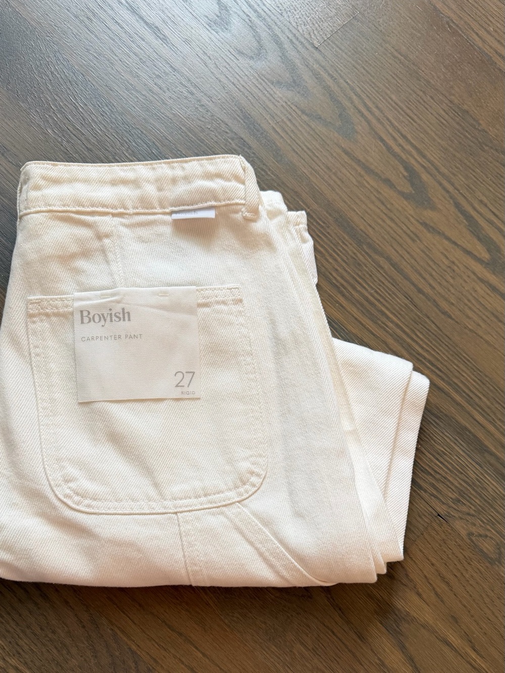 NEVER WORN Boyish White Carpenter Jeans - Classic High-Rise 27